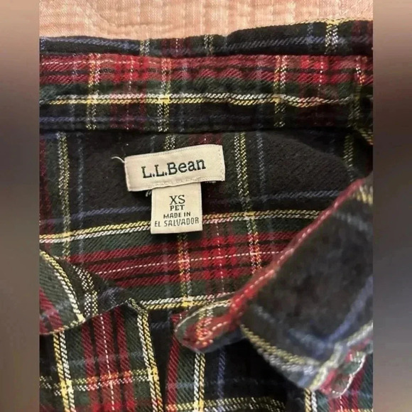 Women’s LL Bean Flannel Petite XS - Picture 4 of 5
